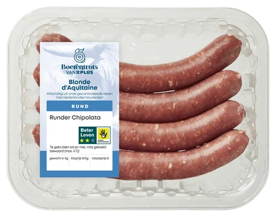 PLUS Boerentrots Runder Chipolata