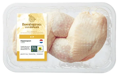 PLUS Boerentrots Kippenpoot 2st Tray 600 g