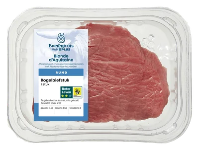 PLUS Boerentrots Kogelbiefstuk Blonde d'Aquitaine 1 st 150 gram