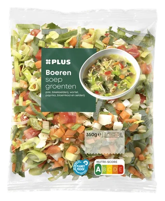 PLUS Boerensoepgroenten Zak 350 g