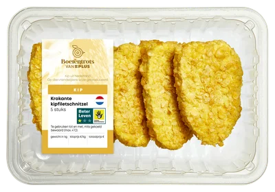 PLUS Boerentrots Krokante kipfiletschnitzels 5st