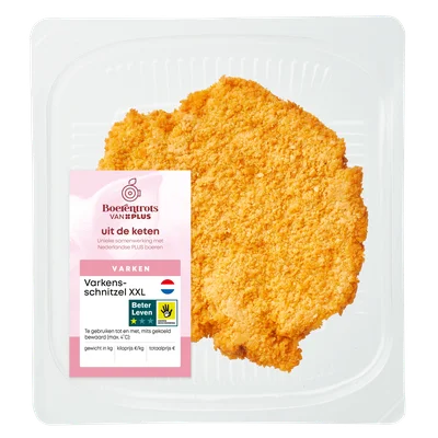 PLUS Boerentrots Varkensschnitzel XXL Tray 250 g