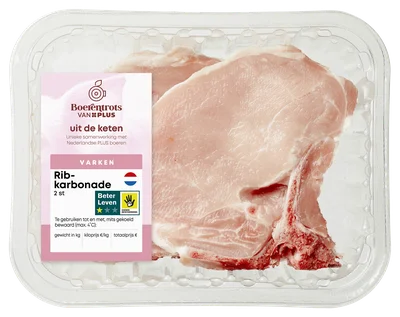 PLUS Boerentrots Ribkarbonade 2 stuks