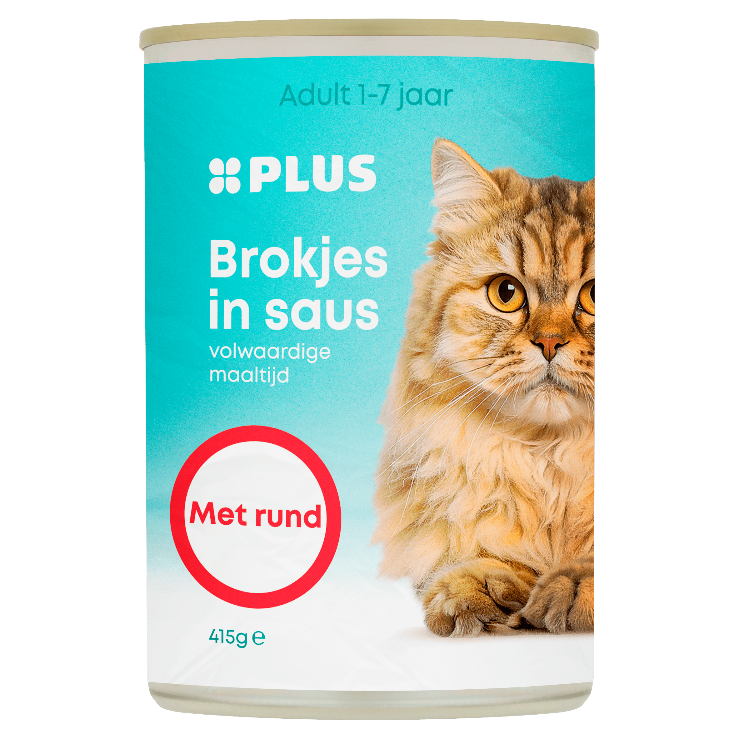 PLUS Brokjes in saus rund Blik 415 g