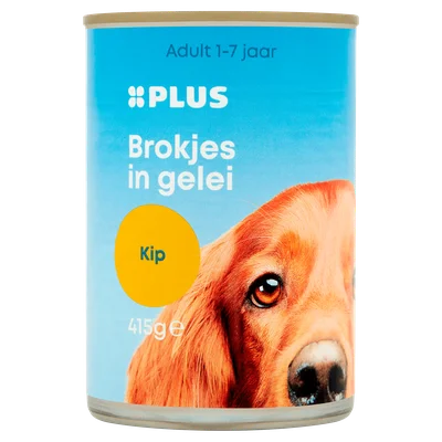 PLUS Brokjes in gelei kip Blik 415 g