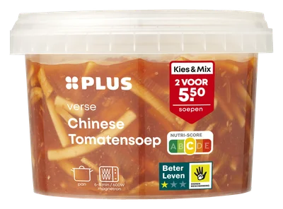 PLUS Chinese tomatensoep