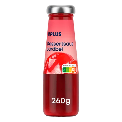 PLUS dessertsaus aardbei