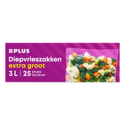 PLUS Diepvrieszakjes 3L