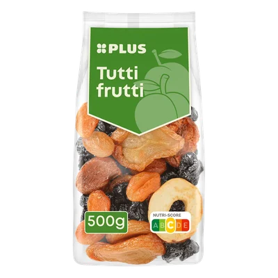 PLUS Tutti frutti Zak 500 g