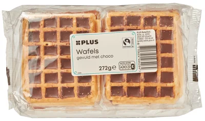 PLUS Wafels Choco Fairtrade Wikkel 1 st