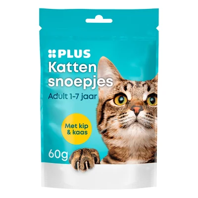 PLUS Kattensnoepjes kaas en gevogelte Stazak 70 g