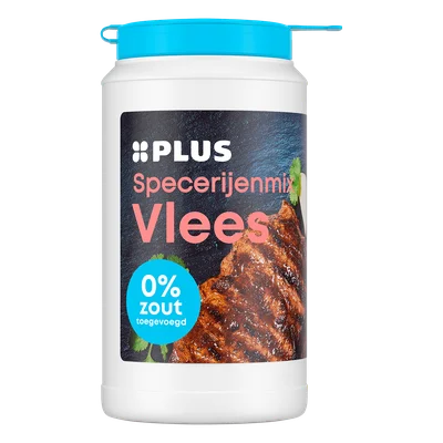 PLUS Vleeskruiden zonder toegevoegd zout Pot 90 g