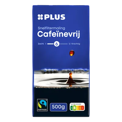 PLUS Cafeïnevrij Filterkoffie Fairtrade