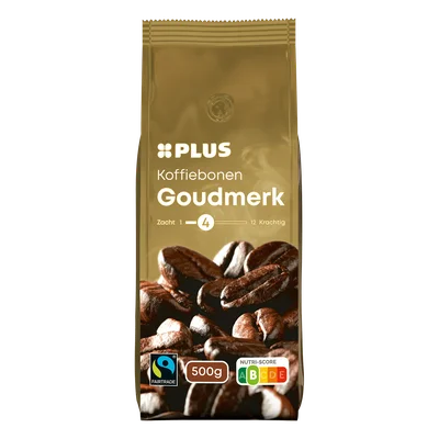 PLUS Koffiebonen Goudmerk Fairtrade Stazak 500 g
