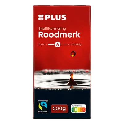 PLUS Roodmerk Filterkoffie Fairtrade
