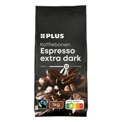 PLUS Koffiebonen espresso extra dark FT Stazak 1000 g