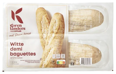 PLUS Korenlanders Desem demi baguette wit Zak 250 g