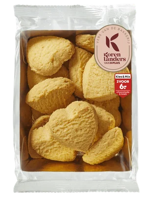 PLUS Korenlanders Roomboter biesjes Zak 180 g