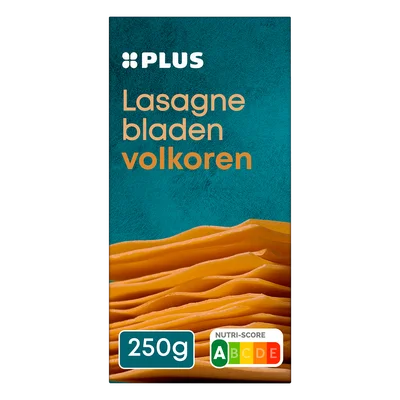 PLUS Lasagnebladen volkoren Doos 250 g