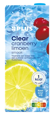 PLUS Clear cranberry limoen
