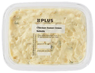 PLUS Chicken sweet onionsalade Kuipje 150 g