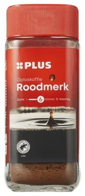 PLUS Oploskoffie rood Pot 200 g