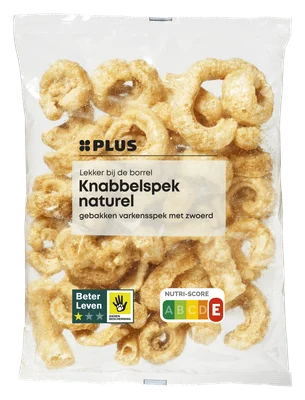 PLUS Knabbelspek Zakje 100 g