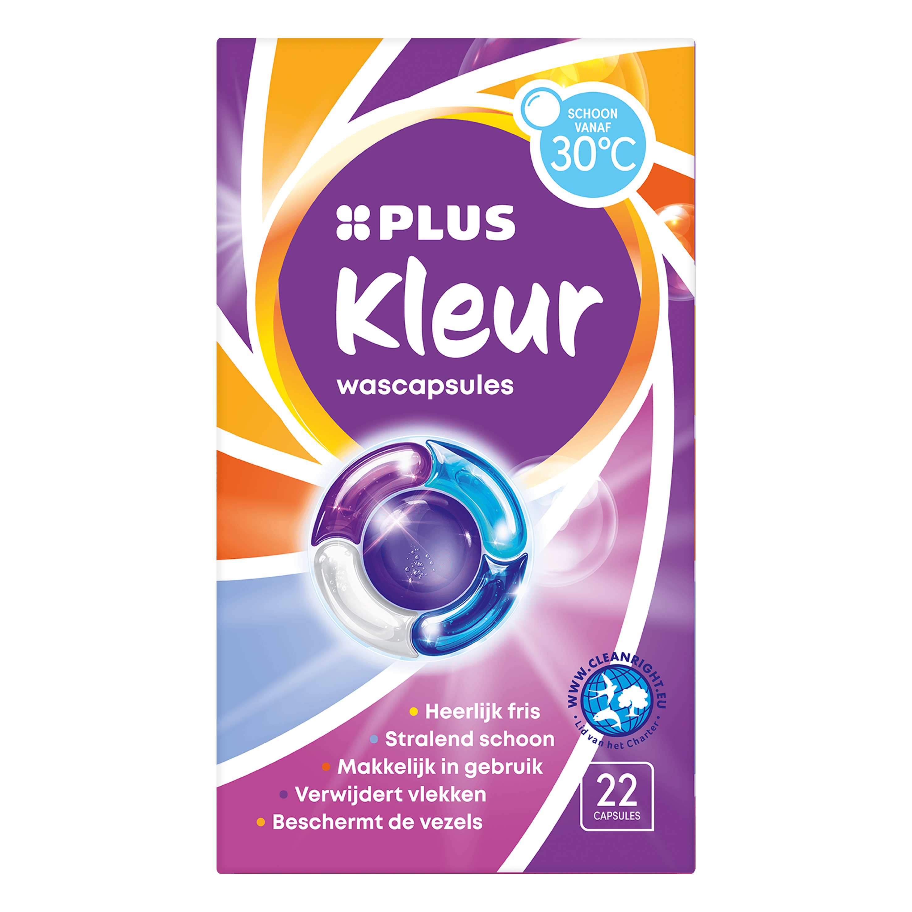 PLUS Wascapsules kleur 22st Doos 22 st