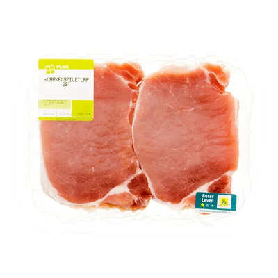 PLUS Varkensfiletlapjes 2 stuks 250 gram