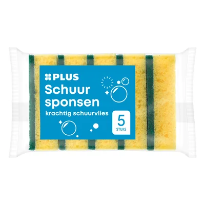 PLUS Schuursponsen Wikkel 5 st