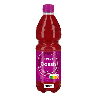 PLUS Cassis Fles 500 ml