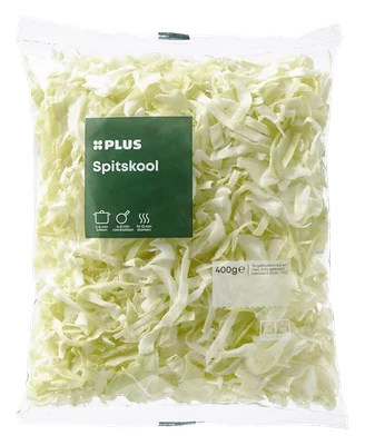 PLUS Spitskool gesneden Zak 400 g