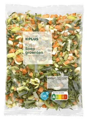 PLUS Basis soepgroenten Zak 400 g