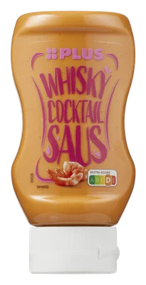 PLUS Tafelsaus whiskey cocktailsaus Fles 300 ml
