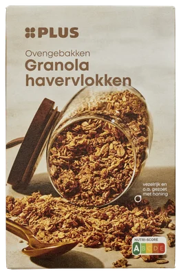PLUS Granola naturel havervlokken