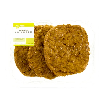 PLUS Hamburger a la minute 3 stuks 300 gram