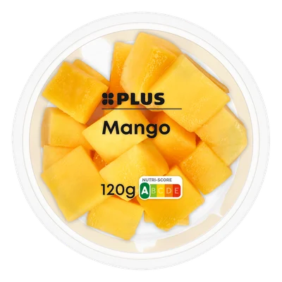 PLUS Mango blokjes Bakje 120 g