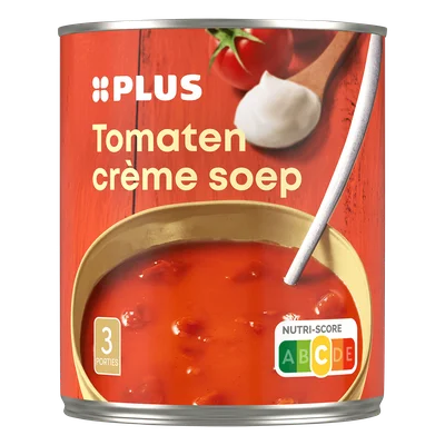 PLUS Tomatencrèmesoep Blik 800 ml