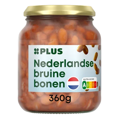 PLUS Bruine bonen Pot 340 g