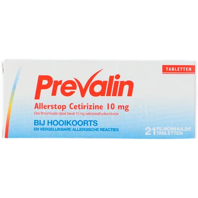 Prevalin Allerstop 10mg Doos 21 st