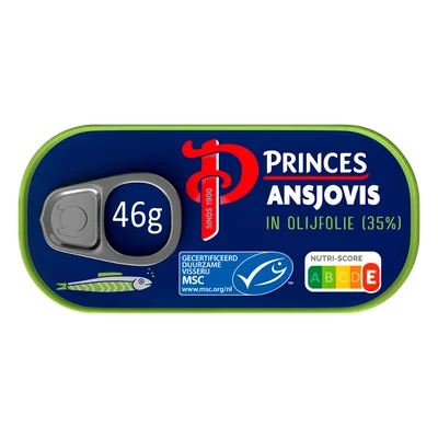 Princes Ansjovis in olijfolie MSC Blik 46 g