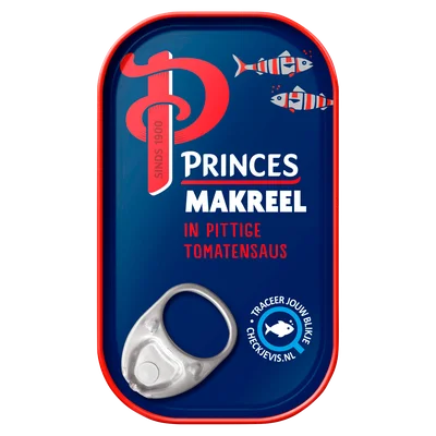 Princes Makreel in tomatensaus Blik 125 g