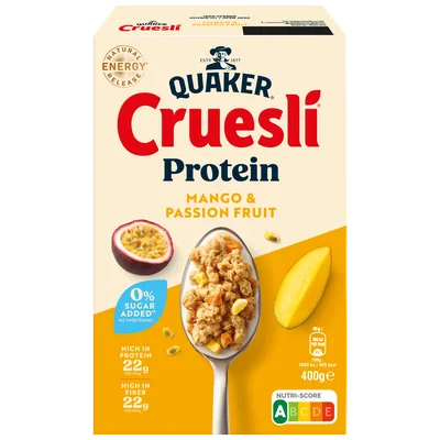 Quaker Cruesli proteine ZSA mango fr Doos 400 g