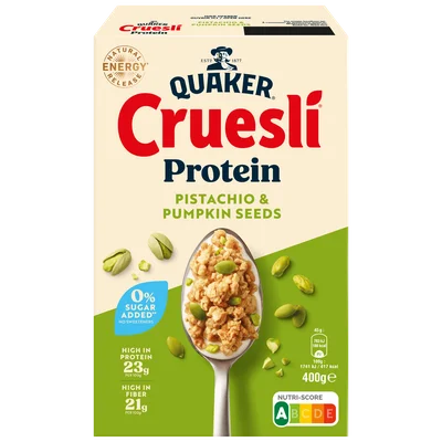 Quaker Cruesli proteine ZSA pistache Doos 400 g