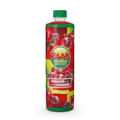 Raak Vruchtensiroop grenadine Fles 750 ml