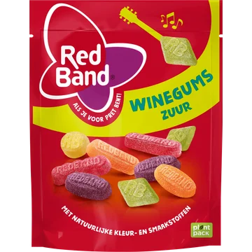 Red Band Winegums Zuur 235 g