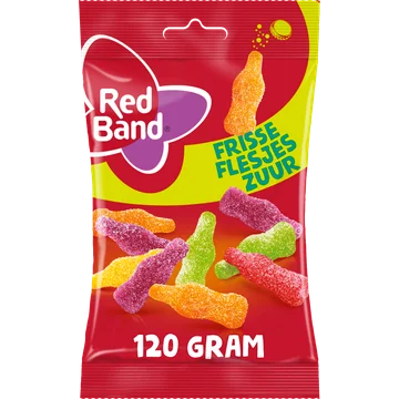 Red Band Frisse Flesjes Zuur 120 g