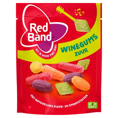 Redband Winegums zure mix Stazak 235 g