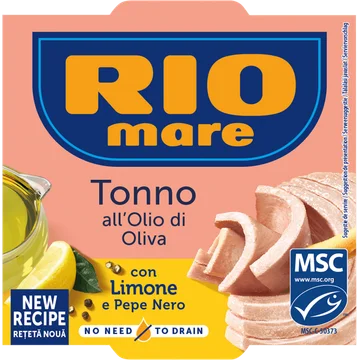 Rio Mare Tonijn in olijfolie citroen zwarte peper 120g