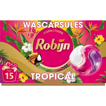 Robijn Collections 3-in-1 Wascapsules Color Tropical 15 wasbeurten